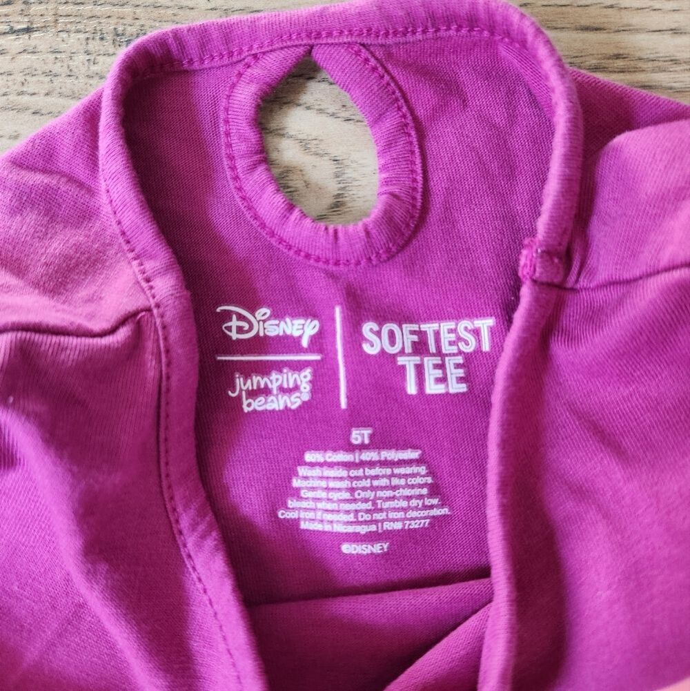 Jumping Beans Disney Girls Softest Tee Long Sleeve Size 5T Ariel and Flounder - Picture 4 of 7